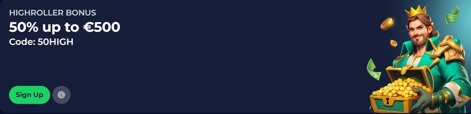 Ninewin Casino Highroller bonus